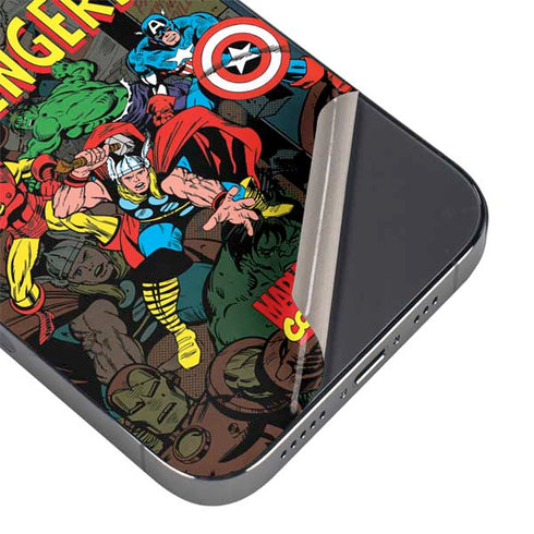 Marvel Classic Comics Avengers Assemble iPhone 14 Pro Skin